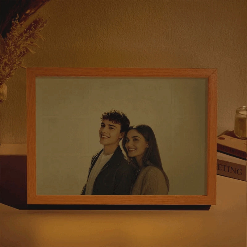 Custom Photo Light Photo Collage Love Couple Lamp Anniversary Gifts Valentines Gift Christmas Gift