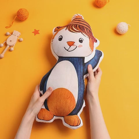 Custom Kids’ Drawing Sound Plush – Personalized Hand-Drawn Recording Shaped Doll