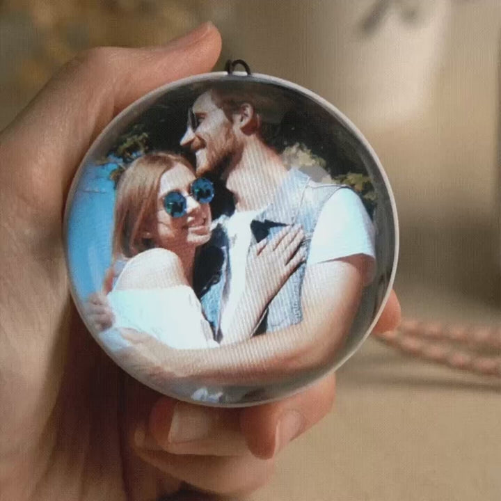 WiFi Version Mobile App Direct Video & Photo Transfer Playable Glass Globe Christmas Gift Birthday Gift (Production time: 10-20 days)